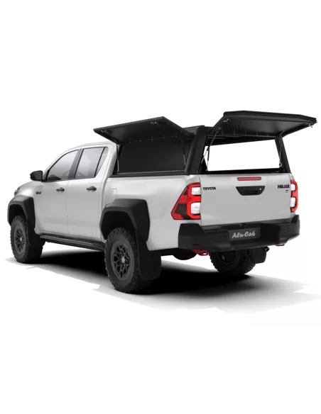 Hardtop Explorer Guard aluminium noir strié Toyota Hilux Revo double