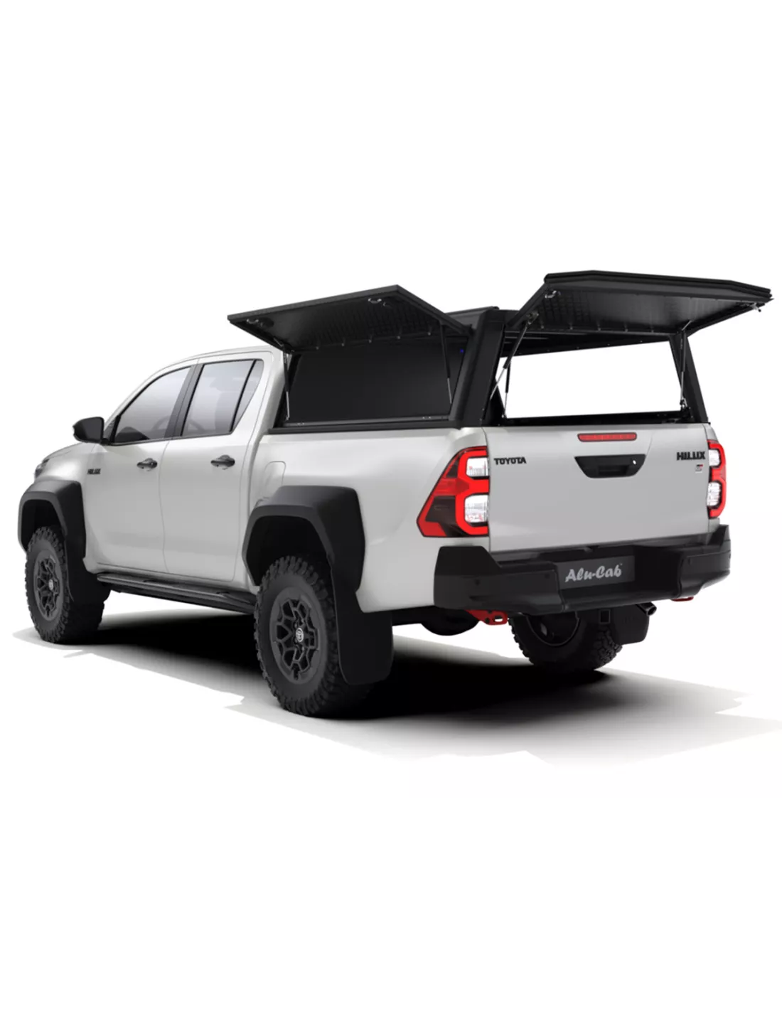 Hardtop Explorer Guard Aluminium Black Strie Toyota Hilux Revo Double
