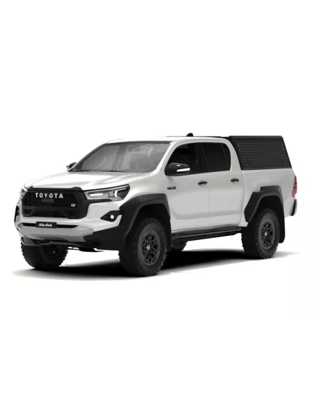 Hardtop Explorer Guard aluminium noir strié Toyota Hilux Revo double