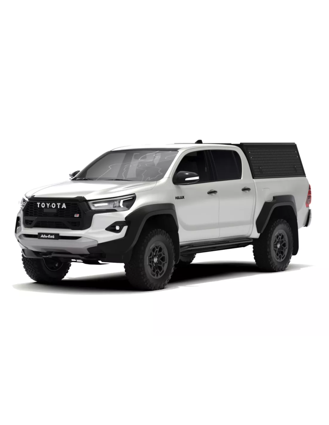 Hardtop Explorer Guard Aluminium Black Strie Toyota Hilux Revo Double