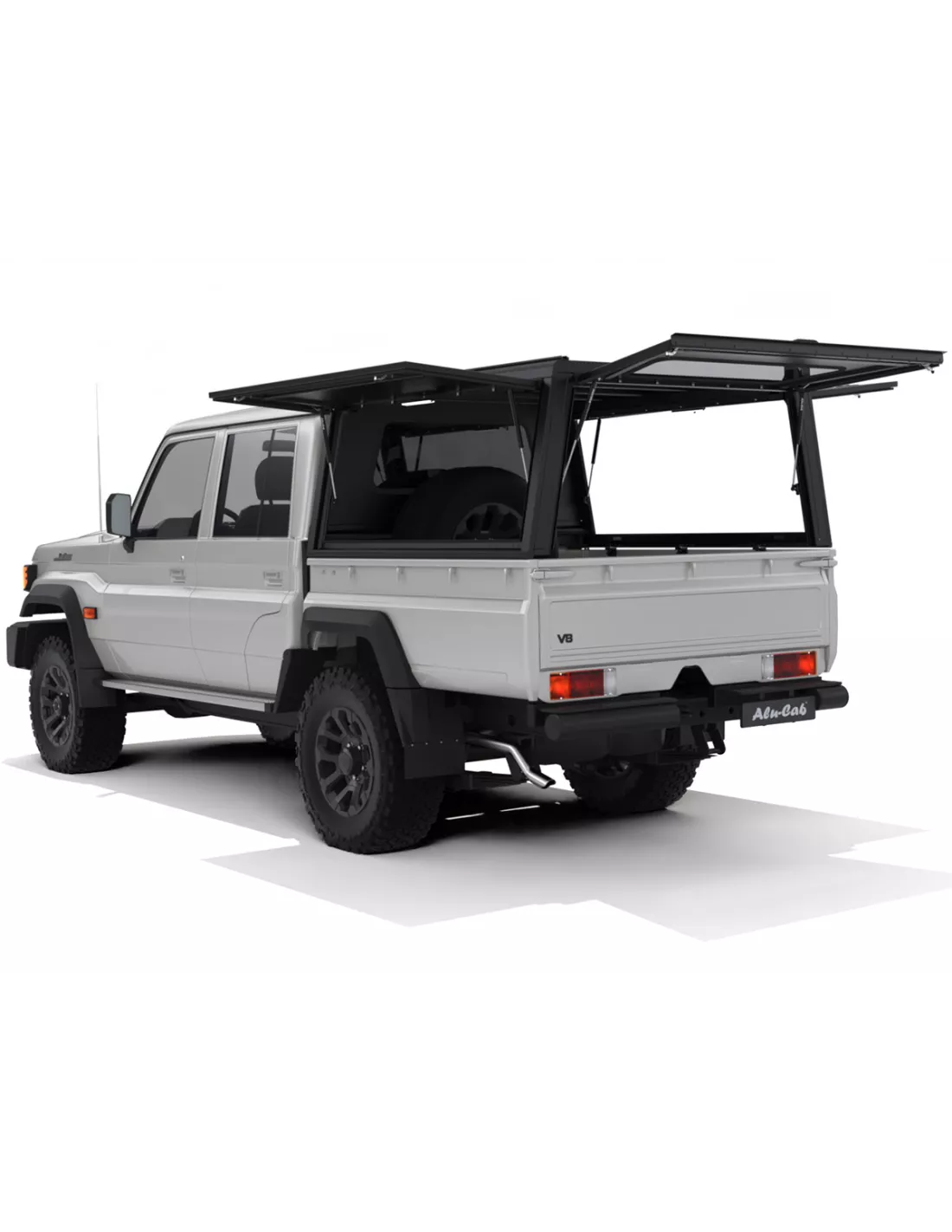 Hardtop Explorer noir lisse Toyota Land Cruiser 79 double cabine