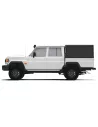 Hardtop Explorer noir lisse Toyota Land Cruiser 79 double cabine