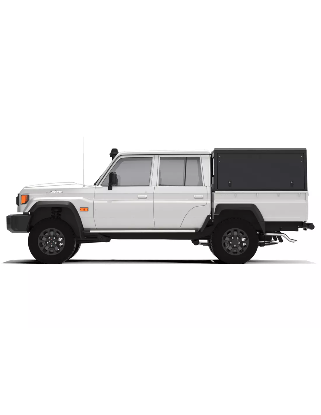 Hardtop Explorer Black Smooth Toyota Land Cruiser 79 Double Cab