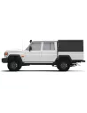 Hardtop Explorer Black Strie Toyota Land Cruiser 79 Double Cab