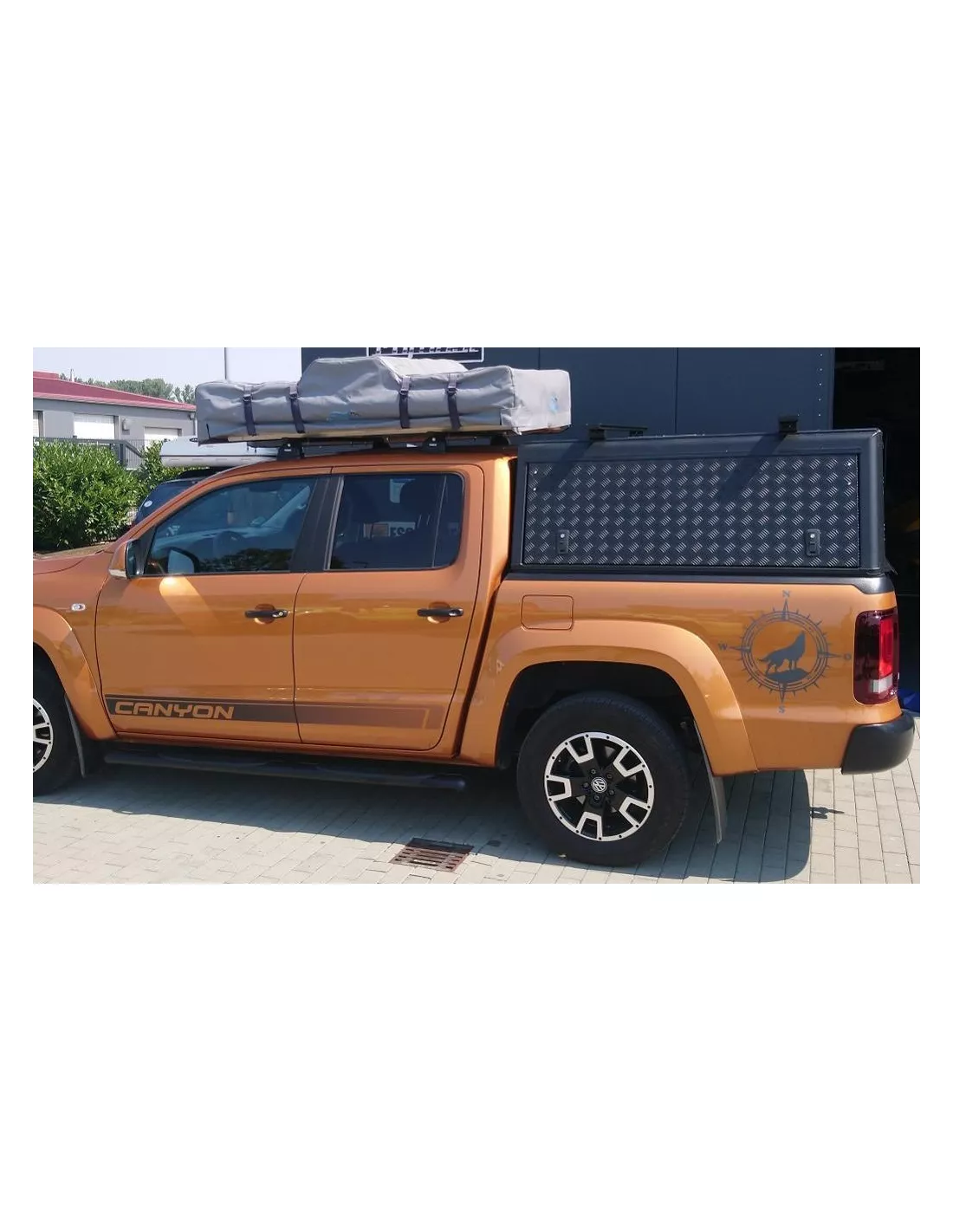 Hardtop Explorer Black Strie Volkswagen Amarok 2010-2022 Doppelkabine
