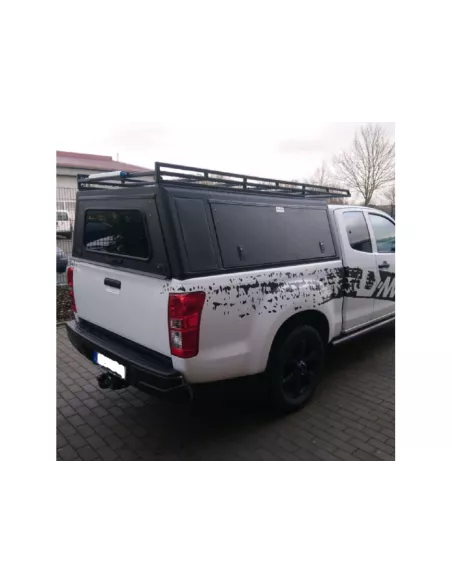 Hardtop Explorer noir lisse Isuzu D-Max 2012-2020 Space-Cab Alu-Cab