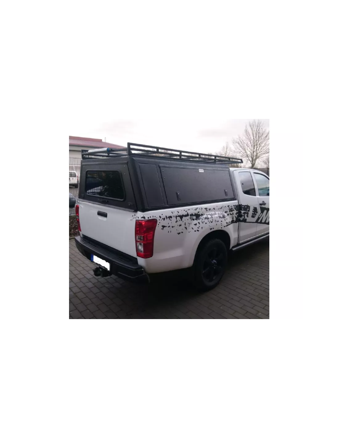 Hardtop Explorer Black Smooth Isuzu D-Max 2012-2020 Raumfahrzeug-Alu-Kabine