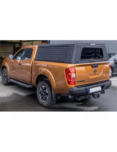 Hardtop Explorer noir strié Nissan Navara 2016+ King-Cab Alu-Cab ALU