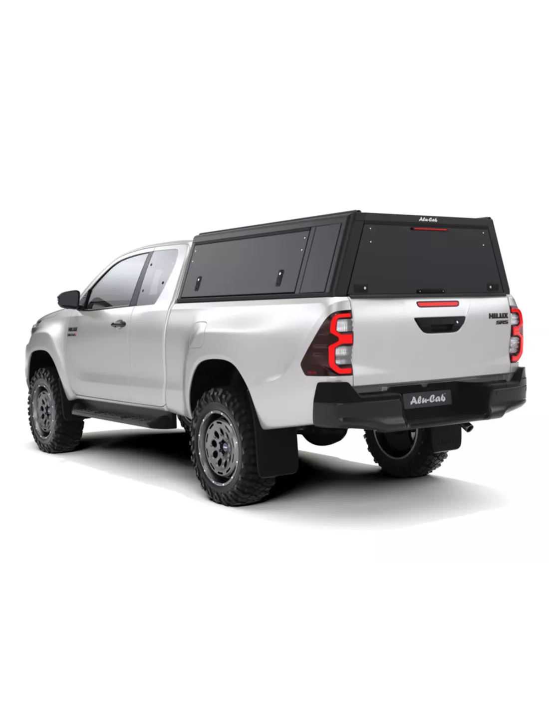 HARDTOP Explorer Guard Aluminium Zwart Smooth Toyota Hilux Revo Extra
