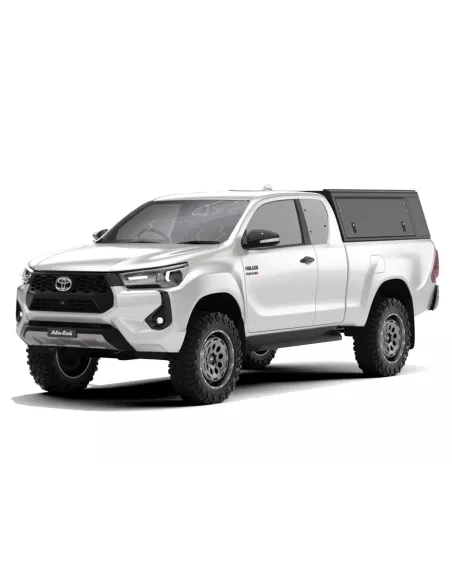 Hardtop Explorer Guard aluminium noir lisse Toyota Hilux Revo extra
