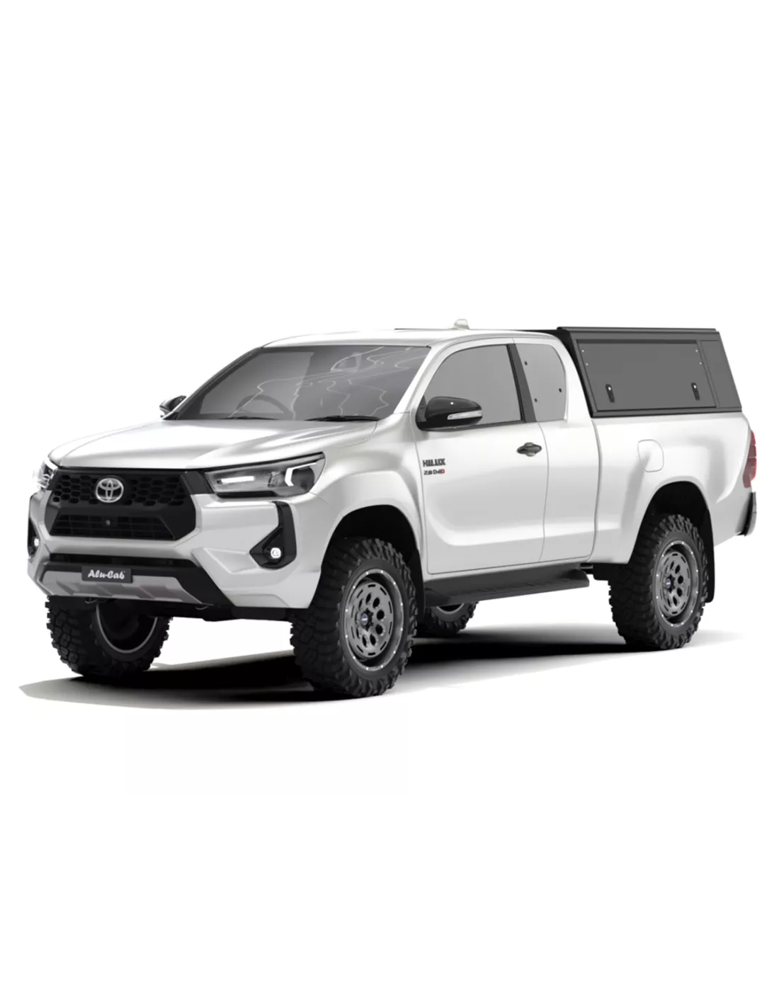 HARDTOP Explorer Guard Aluminium Zwart Smooth Toyota Hilux Revo Extra