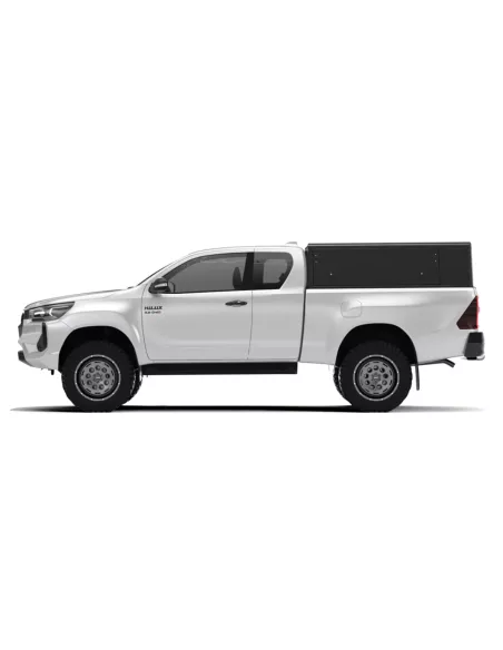 Hardtop Explorer Guard aluminium noir lisse Toyota Hilux Revo extra