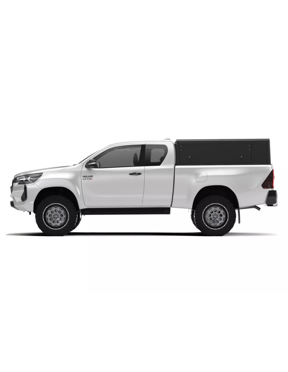 Hardtop Explorer Guard aluminium noir lisse Toyota Hilux Revo extra