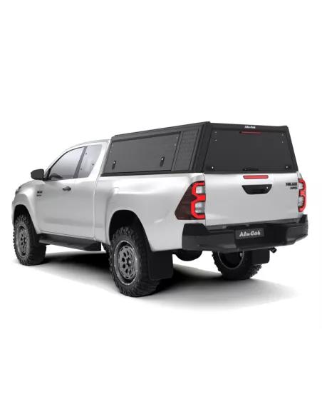 Hardtop Explorer Guard aluminium noir strié Toyota Hilux Revo extra
