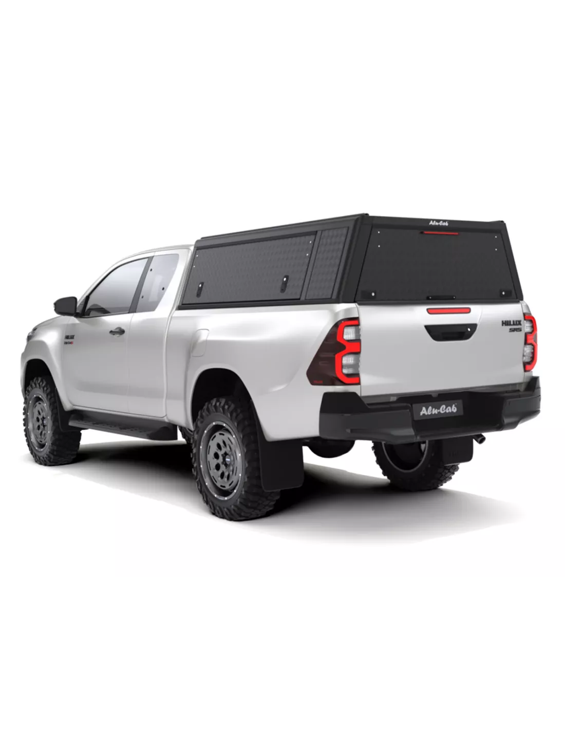Hardtop Explorer Guard Aluminium Zwart Strie Toyota Hilux Revo Extra
