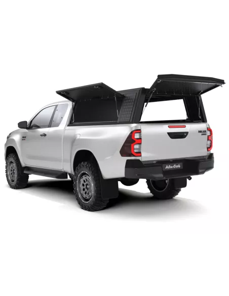 Hardtop Explorer Guard aluminium noir strié Toyota Hilux Revo extra