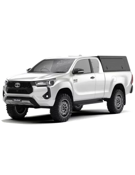 Hardtop Explorer Guard aluminium noir strié Toyota Hilux Revo extra
