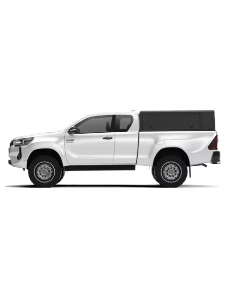 Hardtop Explorer Guard aluminium noir strié Toyota Hilux Revo extra