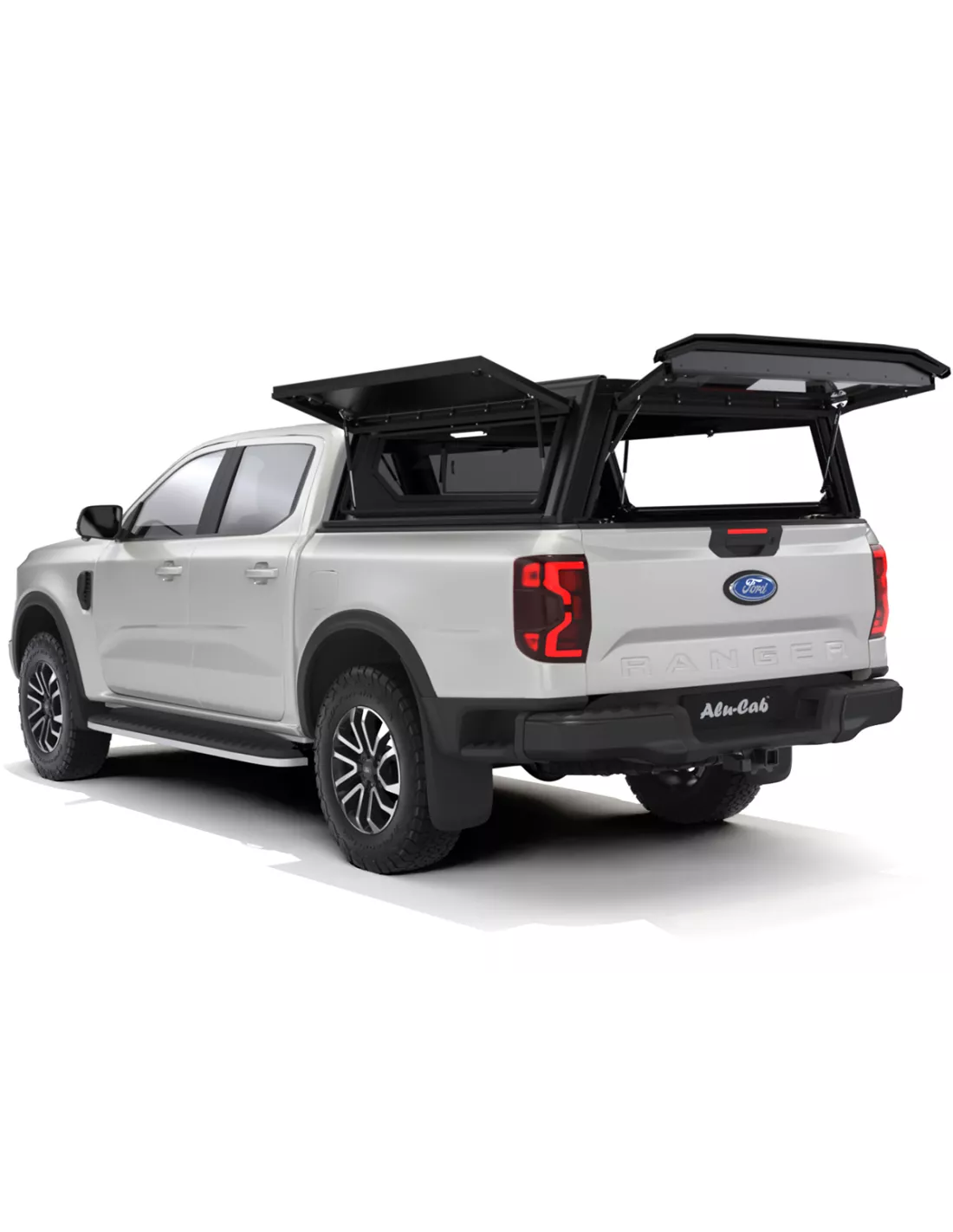 Hardtop Contour noir lisse sans fenêtre latérale Ford Ranger 2023+