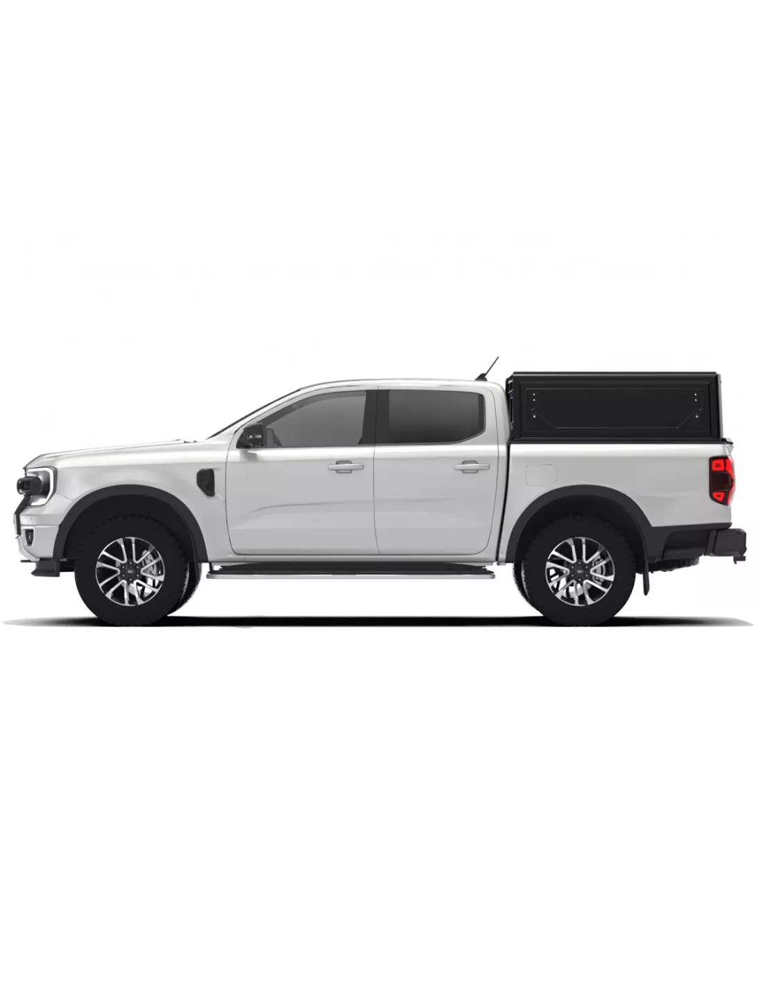 Hardtop Contour noir lisse sans fenêtre latérale Ford Ranger 2023+