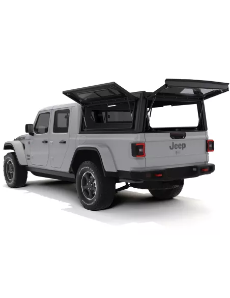 Hardtop Contour noir/ lisse avec fenêtre latérale pour Jeep Gladiator
