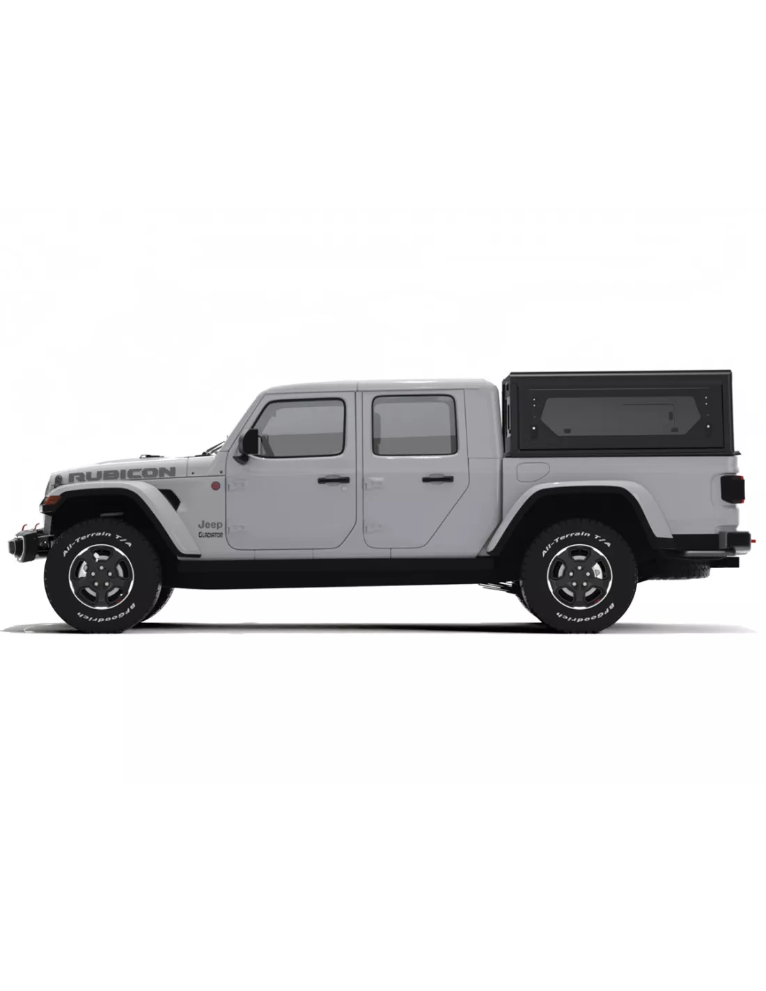 Hardtop Contour noir/ lisse avec fenêtre latérale pour Jeep Gladiator