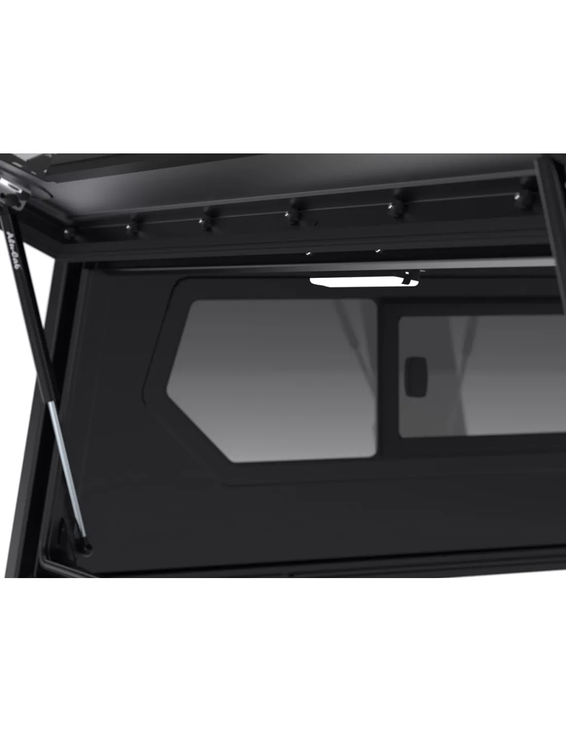 Hardtop Contour noir/ lisse avec fenêtre latérale pour Jeep Gladiator