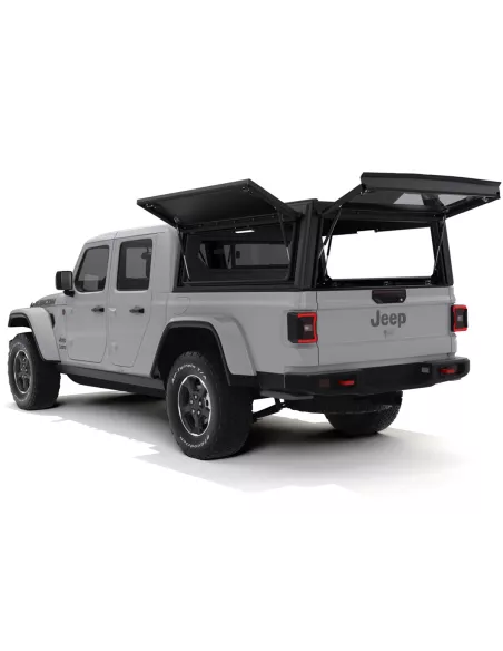 Hardtop Contour noir lisse sans fenêtre latérale pour Jeep Gladiator