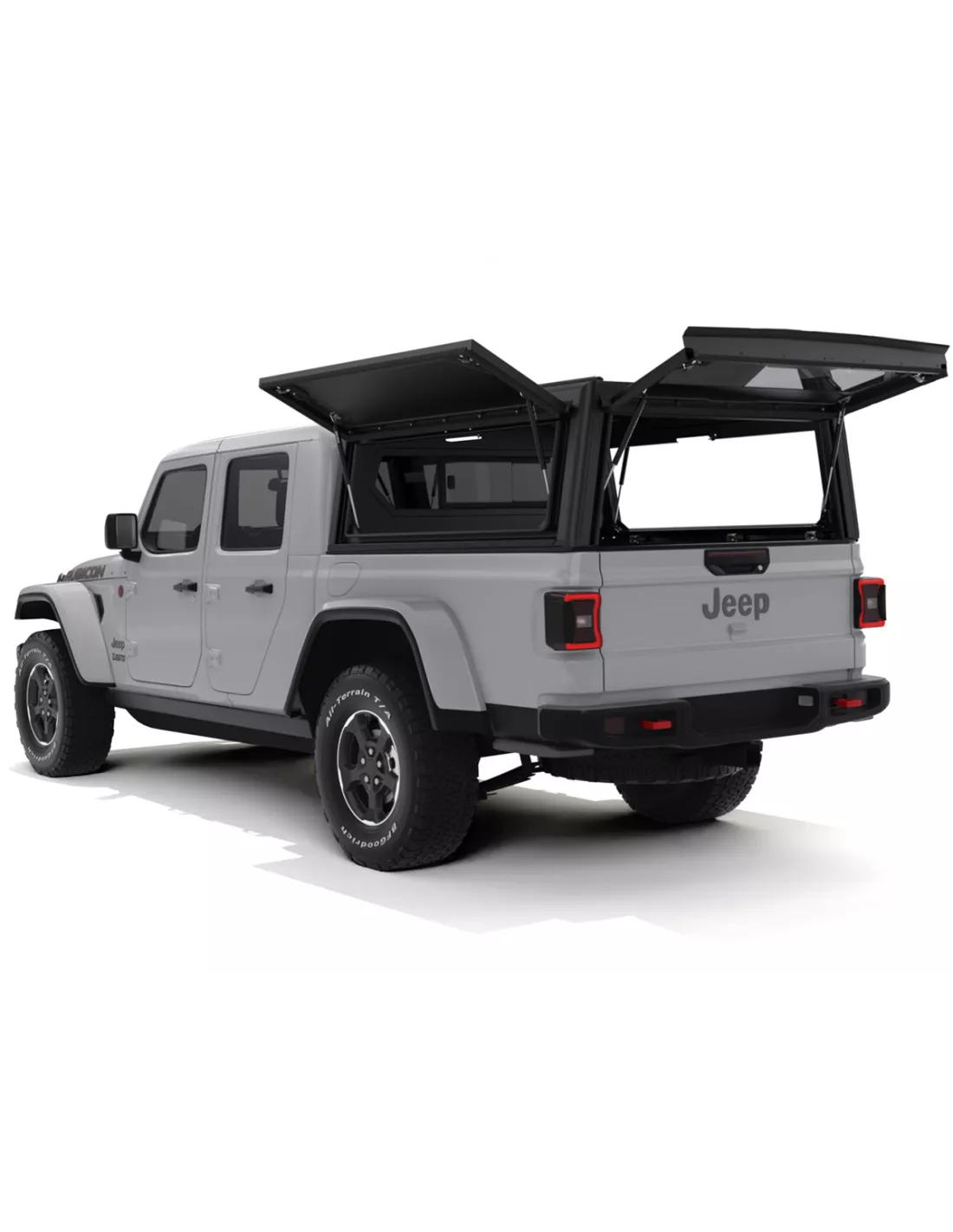 Hardtop Contour noir lisse sans fenêtre latérale pour Jeep Gladiator