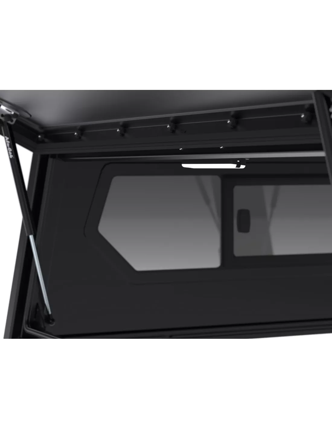 Hardtop Contour noir lisse sans fenêtre latérale pour Jeep Gladiator