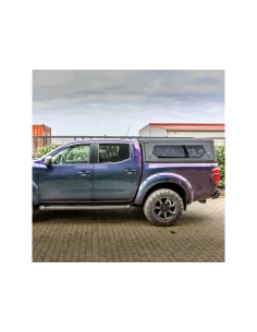 Hardtop Contour noir/ lisse avec fenêtre latérale pour Nissan Navara 2