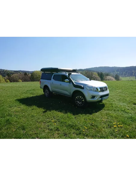 Hardtop Contour noir/ lisse sans fenêtre latérale pour Nissan Navara