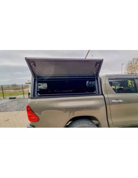 Hardtop Contour noir/ lisse sans fenêtre latérale pour Nissan Navara