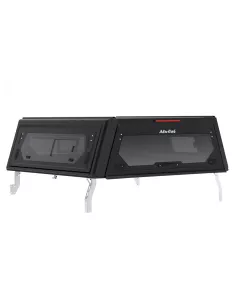 Hardtop Contour noir/ lisse avec fenêtre latérale pour Toyota Hilux