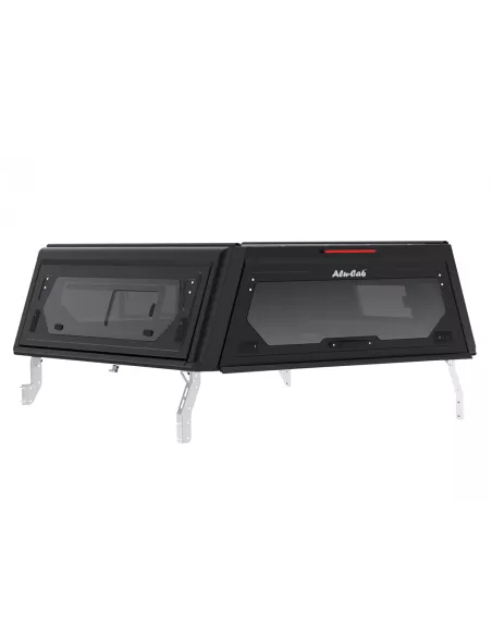 Hardtop Contour noir/ lisse avec fenêtre latérale pour Toyota Hilux