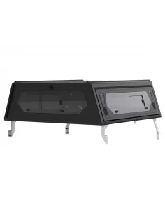 Hardtop Contour noir/ lisse avec fenêtre latérale pour Toyota Hilux 2