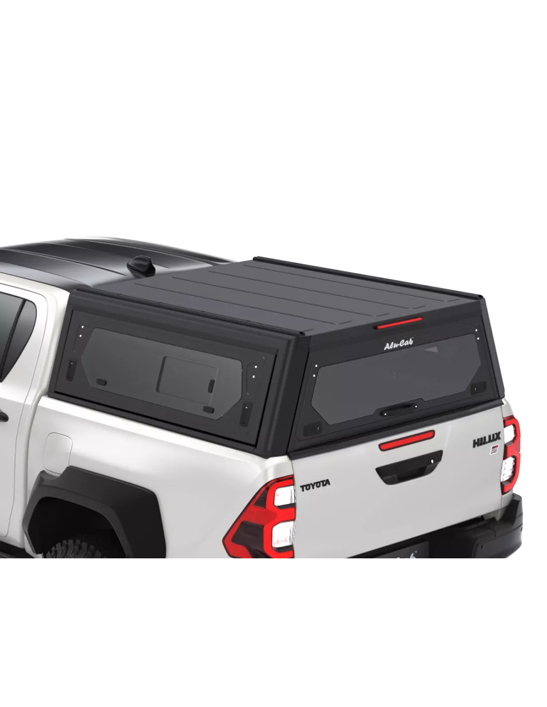 Hardtop Black Contour / Smooth with side window for Toyota Hilux