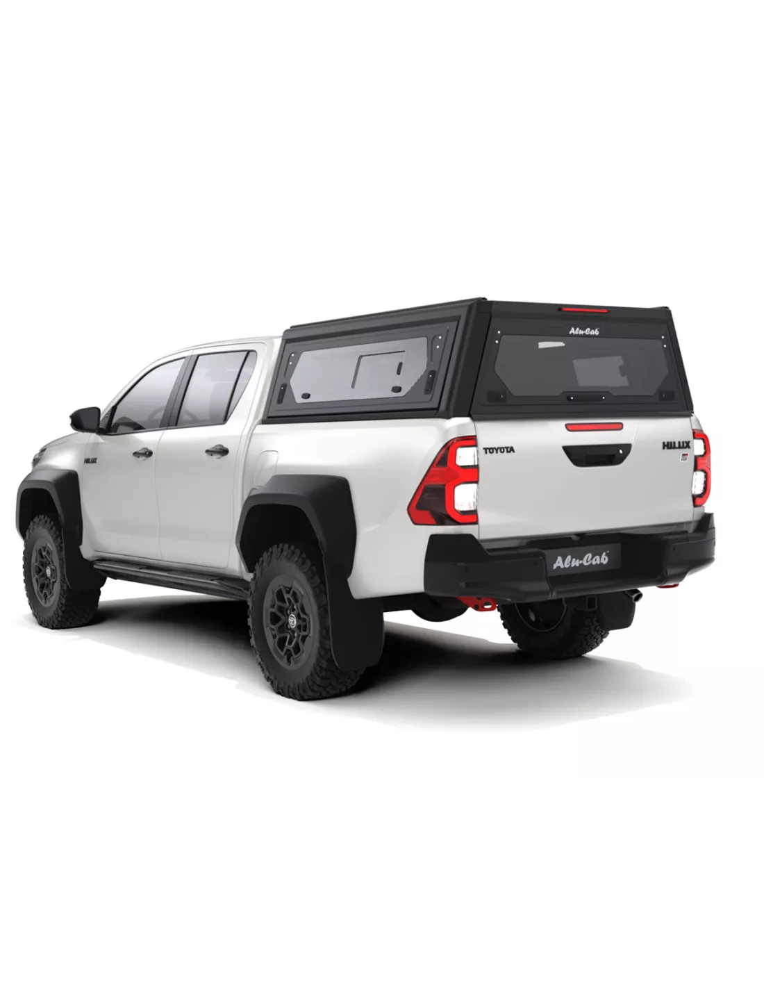 Hardtop Black Contour / Smooth with side window for Toyota Hilux