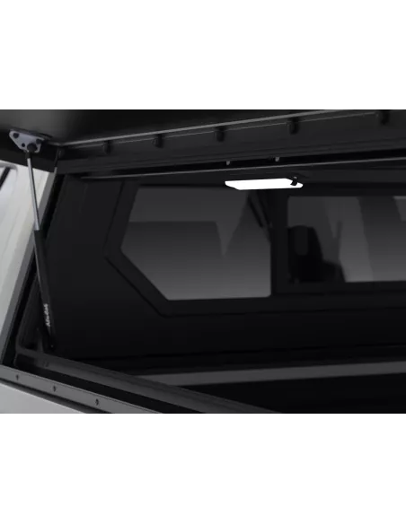 Hardtop Contour noir/ lisse avec fenêtre latérale pour Toyota Hilux