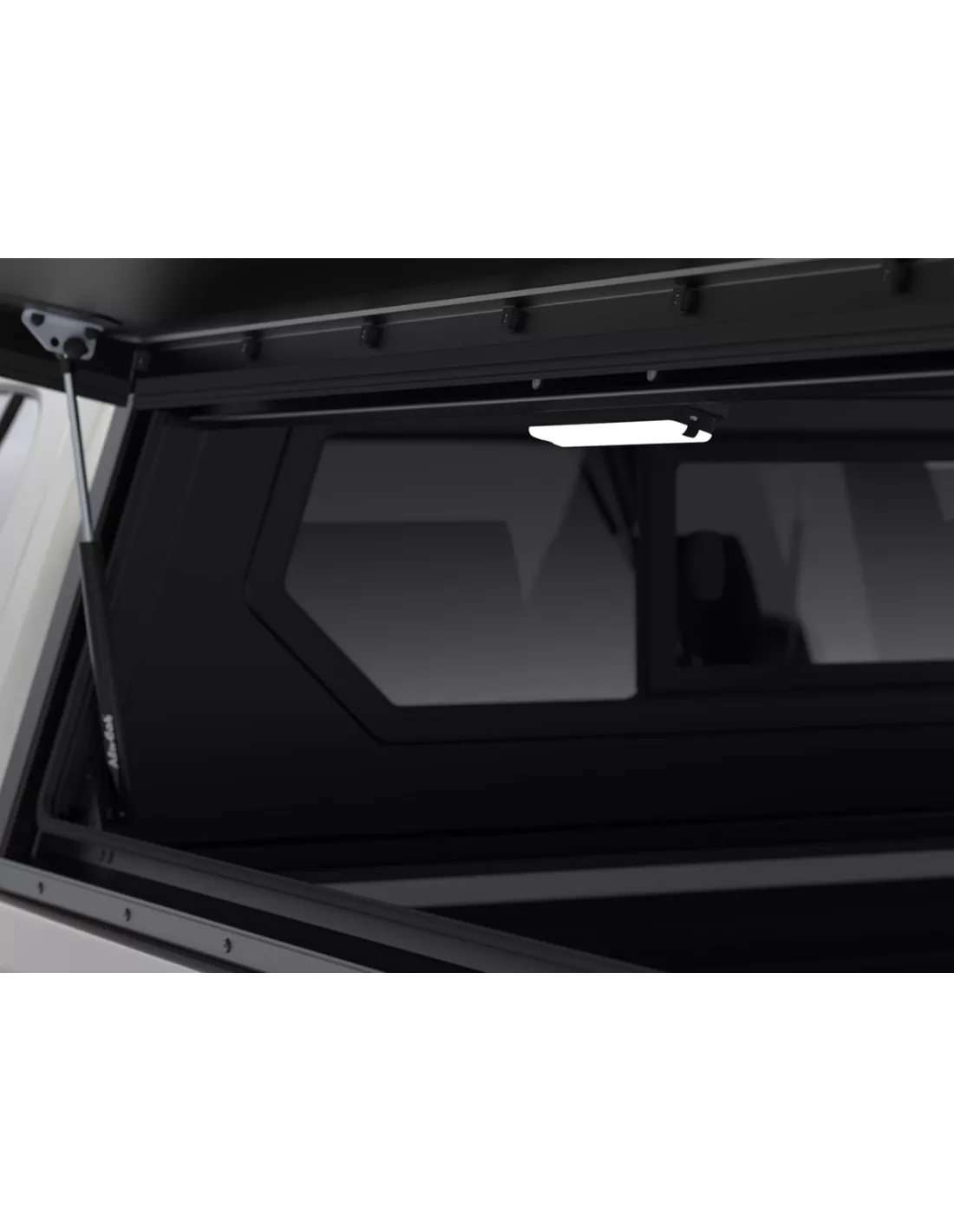 Black Contour Hardtop / glatt mit Seitenfenster für Toyota Hilux