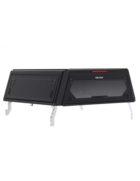 Hardtop Contour noir/ lisse sans fenêtre latérale pour Toyota Hilux