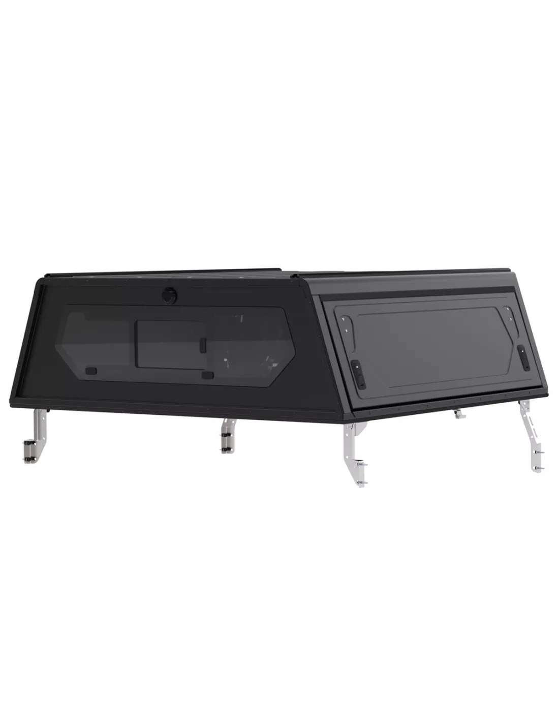 Hardtop Black Contour / Smooth ohne Seitenfenster für Toyota Hilux