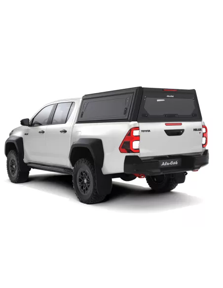 Hardtop Contour noir/ lisse sans fenêtre latérale pour Toyota Hilux