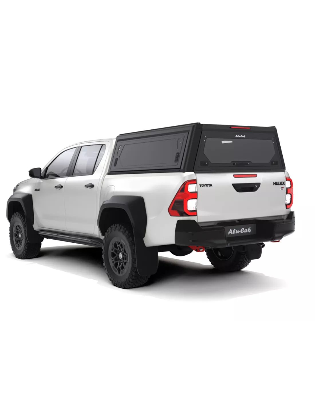 Hardtop Contour noir/ lisse sans fenêtre latérale pour Toyota Hilux