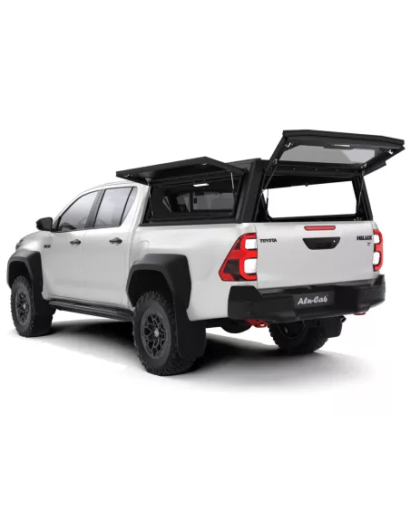 Hardtop Contour noir/ lisse sans fenêtre latérale pour Toyota Hilux