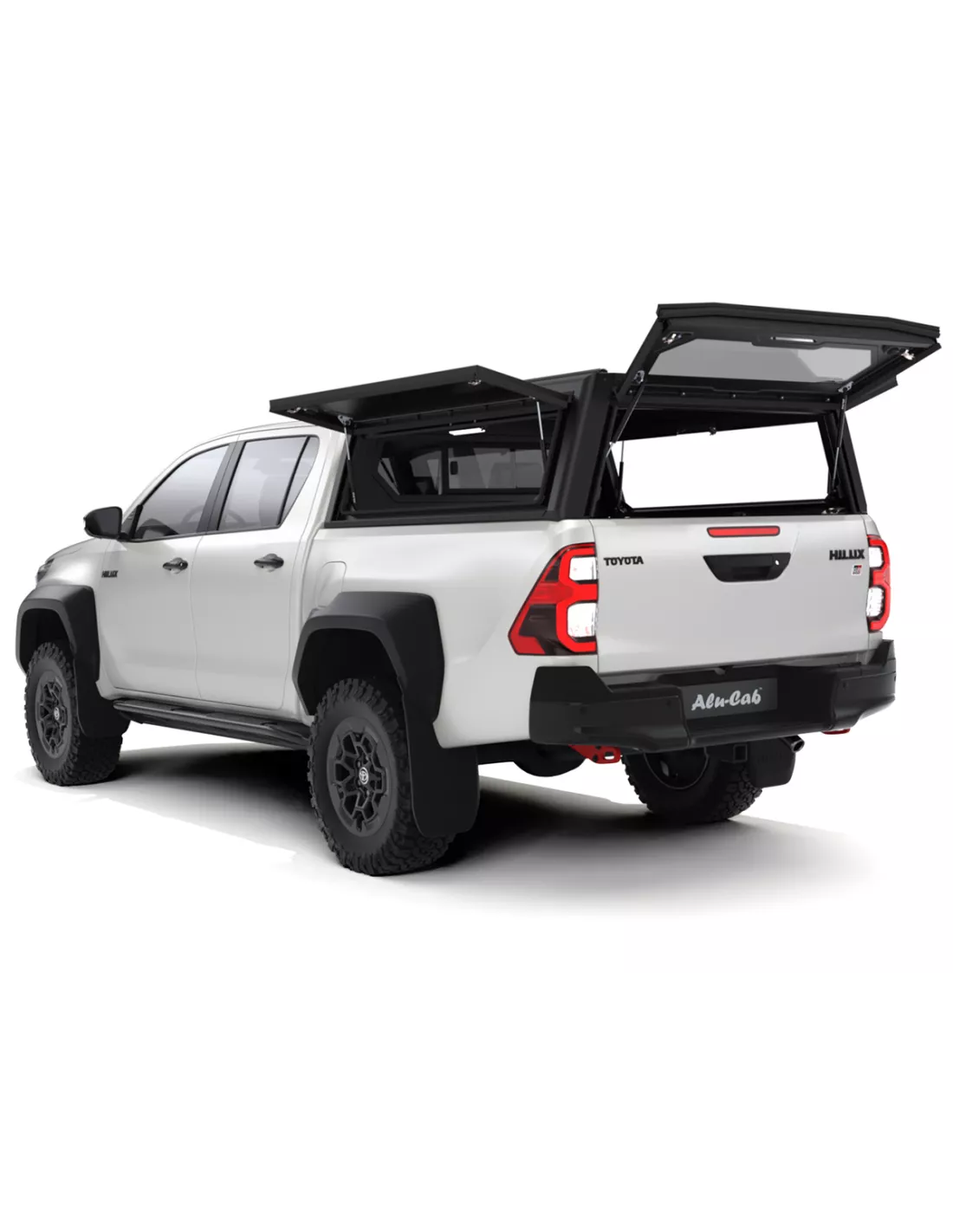 Hardtop Contour noir/ lisse sans fenêtre latérale pour Toyota Hilux