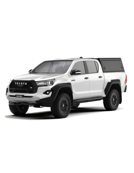 Hardtop Contour noir/ lisse sans fenêtre latérale pour Toyota Hilux