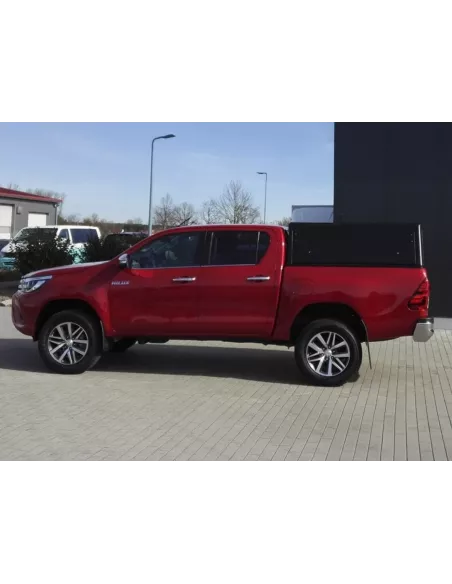 Hardtop Contour noir/ lisse sans fenêtre latérale pour Toyota Hilux