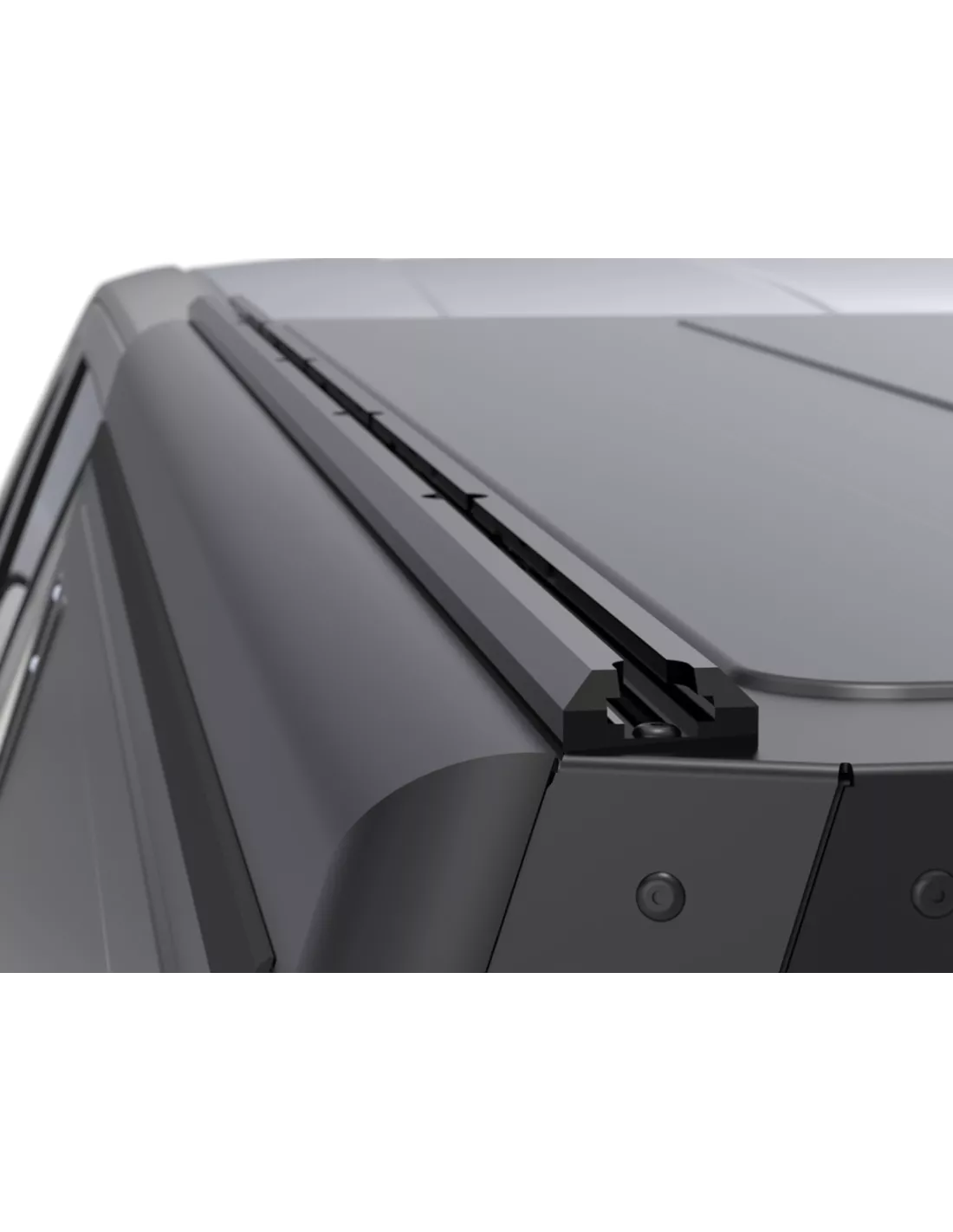 Hardtop Contour noir/ lisse sans fenêtre latérale pour Toyota Hilux