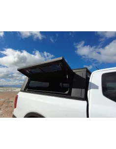 Hardtop Contour noir lisse avec fenêtre Toyota Tacoma Gen 3 benne